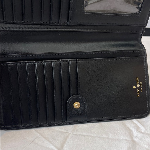 Kate Spade Black Leather Wallet - Picture 8 of 11